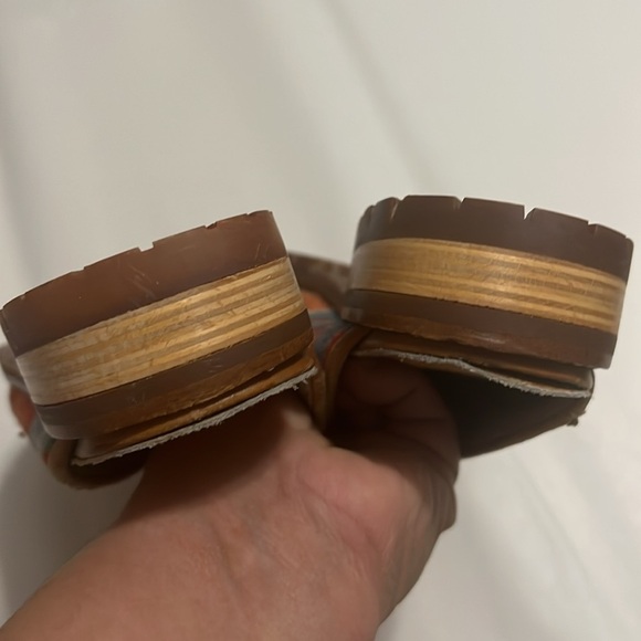 Turkish Wool Kilim Mules – Handmade Leather Slippers Boho Artisan Flats - Picture 8 of 9